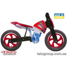 Велобіг 12 TATU-BIKE CROSS (червоно-синій)