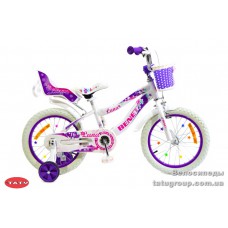 Велосипед 16 Benetti  Luna  бело-фиолетовый