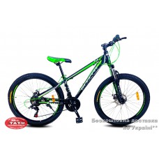 Велосипед 24 Benetti  Legacy DD  12 2021 черно-син-зеленый