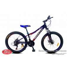 Велосипед 24 Benetti  Legacy DD  12 2021 черно-красн-синий