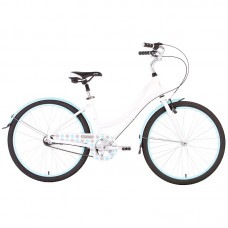 Велосипед 26'' PRIDE CLASSIC рама - 16 бело-голубой глянцевый