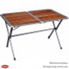Стол алюминий, бамбук, роскладной 115x80x70 см