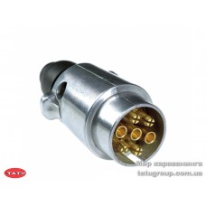 Адаптер-штекер 7-пиновый, 12в, метал, ISO 1724