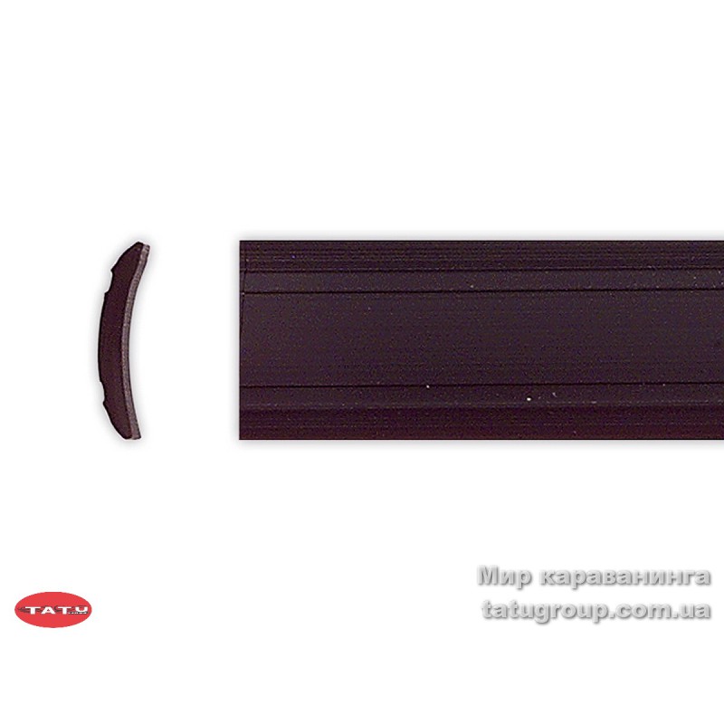 Моддинг-лента uni 12 мм, 1 м, черно-коричневый