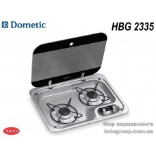 Плита газовая dometic hbg 2335, 2-комфорочная с стеклянной крышкой HBG 2335