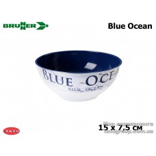 Тарелка из набора столовой посуды blue ocean, диаметр-15смх7.5см