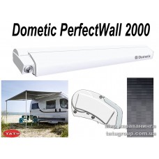 Маркиза dometic perfectwall 2000 white, l=2,65m, grey 2,65 x 2 m, Gehause wei?,