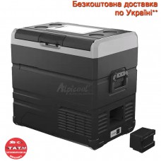Автохолодильник компрессорный Alpicool TW55, 55л, 12/24/220 В,с аккумулятором