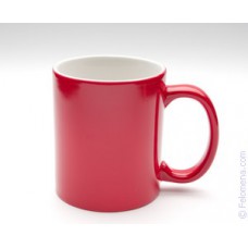 Чашка "магическая" розовая с нанесением, color changing mug