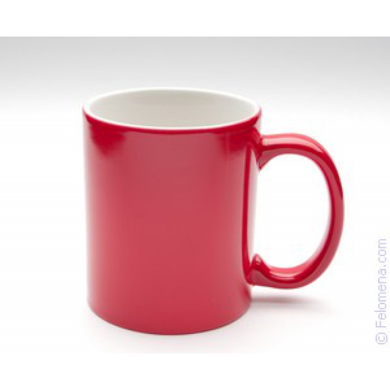 Чашка "магическая" розовая с нанесением, color changing mug