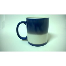 Чашка "магическая" синяя с нанесением, colour changing mug