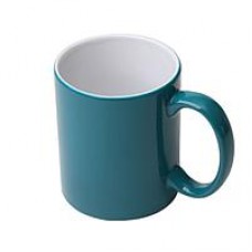 Чашка "магическая" темно-зеленая с нанесением, colour changing mug