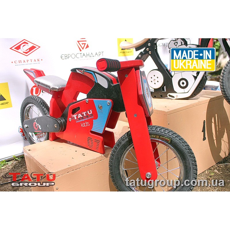 Велобіг 12 TATU-BIKE SPORT (червоний)