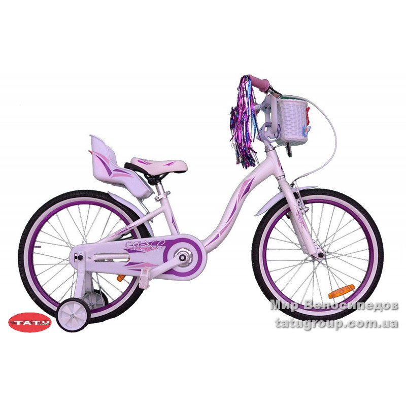 Велосипед 20 VNC  Miss 30см white/purple