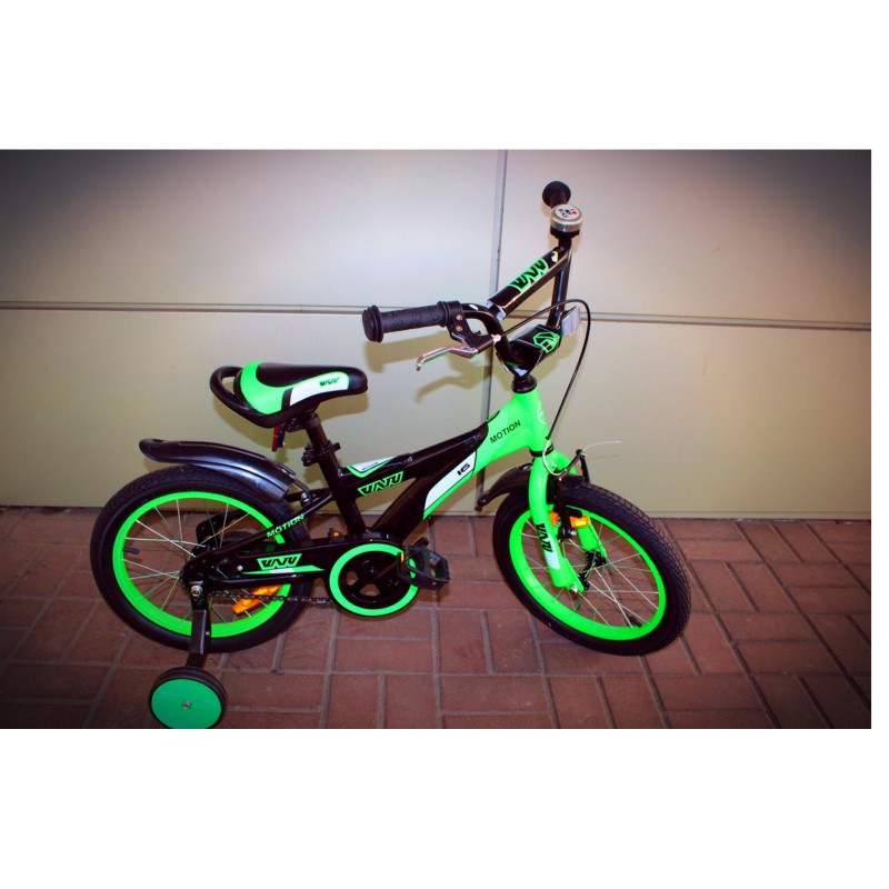 Велосипед 16 VNV2016 Motion (черно-зеленый)