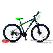 Велосипед 27,5 Benett Vero DD   17 2021  черно-зеленый