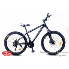 Велосипед 27,5 Benett Uno DD  19 2021 черно-серый
