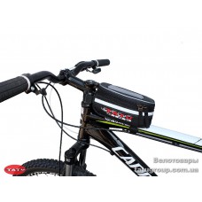 Велосумка TATU-BIKE на раму В714 черн. 0,8л с отсеком для смартфона до 5" NEW