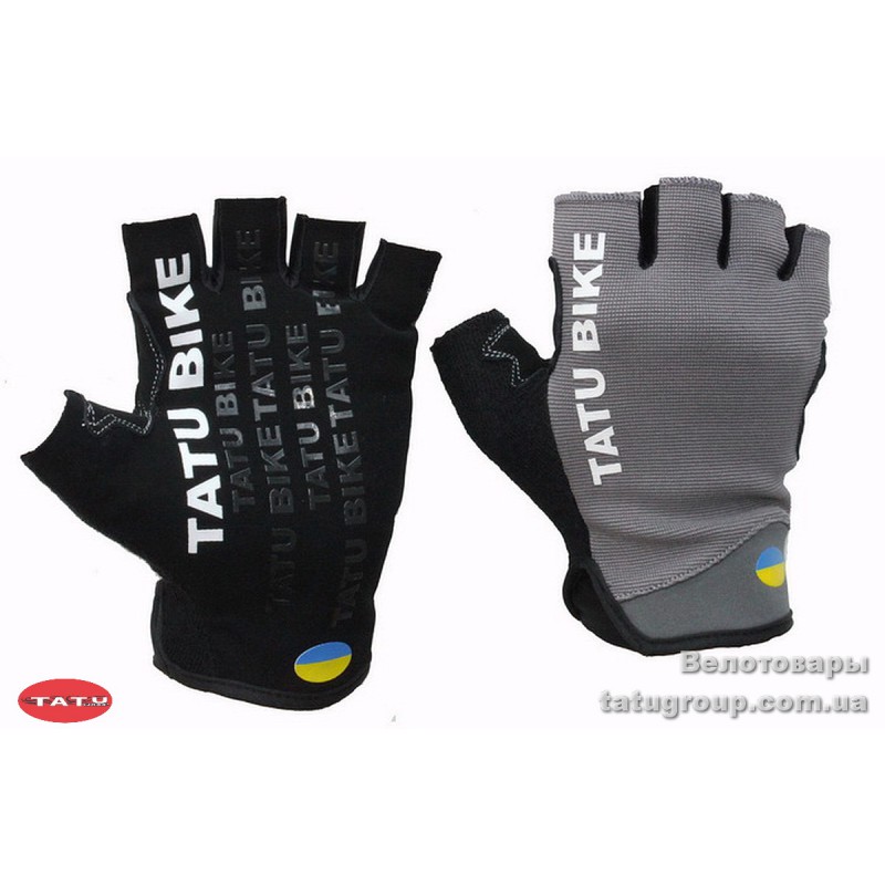 Перчатки TATU-BIKE кор.пальцы CG 2013 серые M