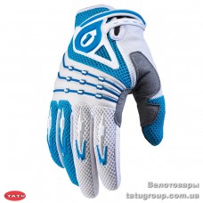 Перчатки 661DESCEND  WHITE/BLUE SZ L