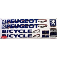 Наклейки на велосипед "PEUGEOT" син.