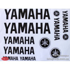Наклейки на мотоцикл "YAMAHA" черн.