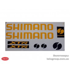 Наклейки на велосипед SHIMANO BIG желт.-черн.комплект
