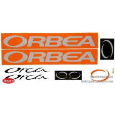 Наклейки на велосипед "ORBEA" бел.-оранж.