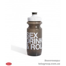 Фляга 600ml Green Cycle Sex Drink & Roll с Big Flow valve, LDPI gray nipple/whit