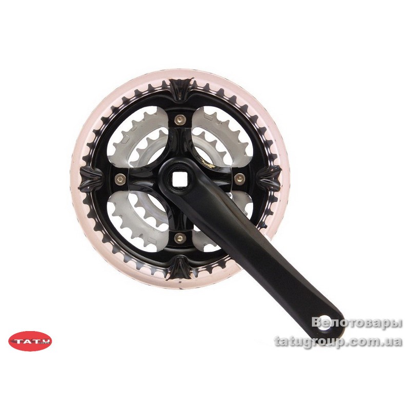 Комплект шатунов PROWHEEL MC-A126 42/32/22T 170mm black