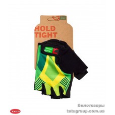 Перчатки Green Cycle NC-2535-2015 Light без пальцев S зелено-желтые
