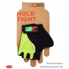 Перчатки Green Cycle NC-2530-2015 Kids без пальцев M черно-зеленые