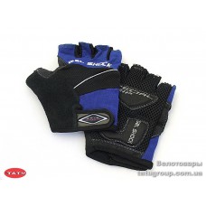 Перчатки TATU-BIKE кор.пальцы GEL CG808 синие XL